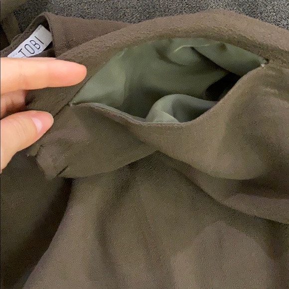 Wide Leg Olive Pant - Picture 8 of 8